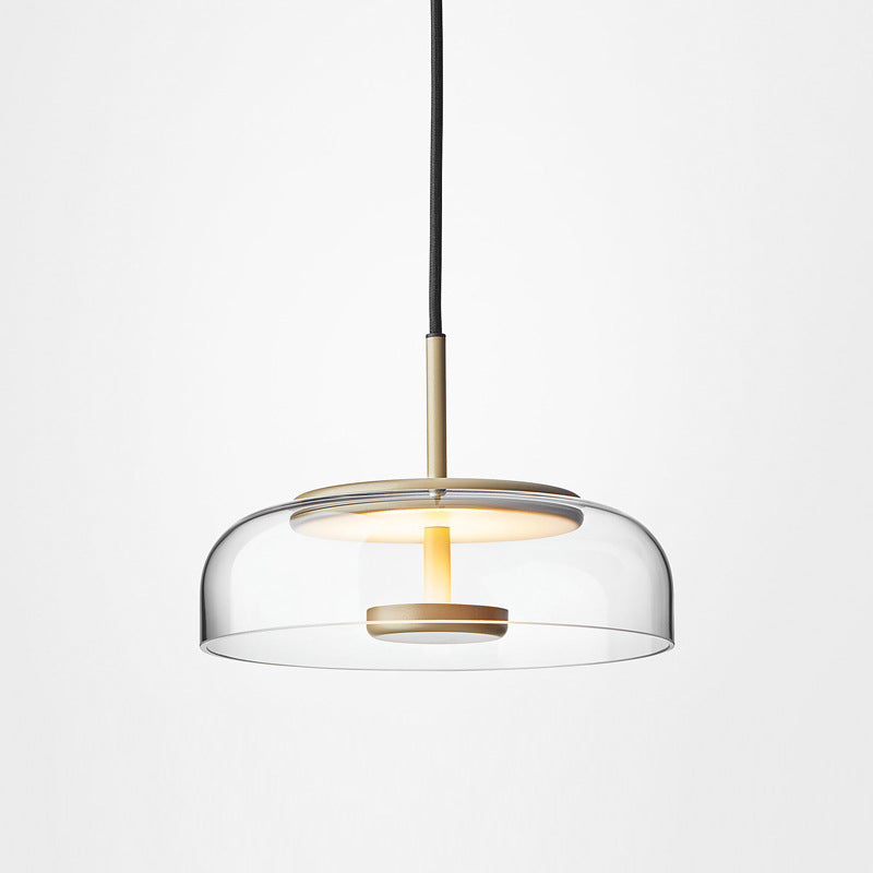 Lampa glas/guld